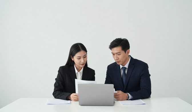 Sócios revisando a constituição da holding